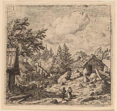 Hamlet sur un Terrain Montagneux - Allart van Everdingen