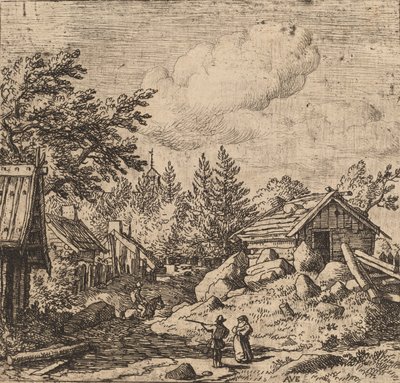Hamlet sur un terrain montagneux - Allart van Everdingen