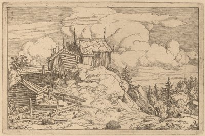Hameau sur une colline - Allart van Everdingen