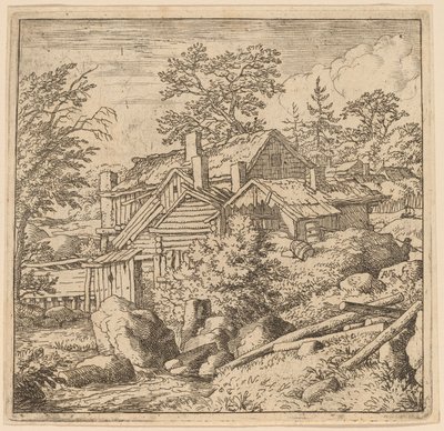Hamlet sur un flanc de montagne - Allart van Everdingen