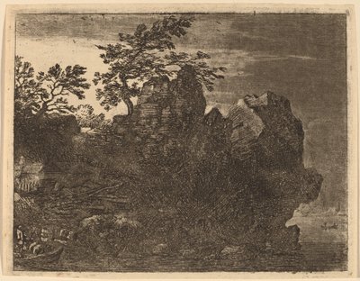 Grand rocher à la rivière, probablement c. 1645-1656 - Allart van Everdingen