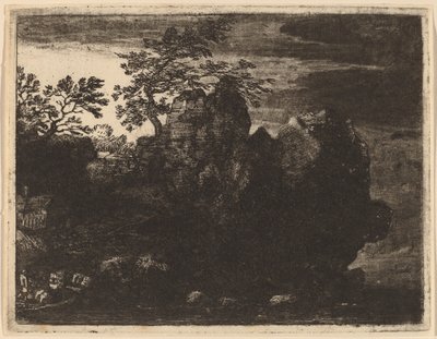 Grande roche à la rivière - Allart van Everdingen