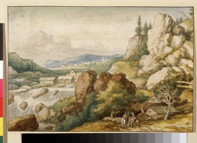Paysage aux trois cavaliers - Allart van Everdingen