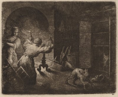 Reynard vole un chapon au pasteur - Allart van Everdingen