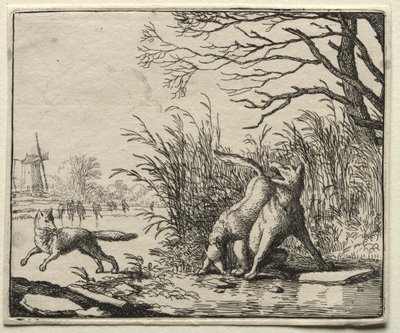 Renard le Goupil : Une Nouvelle Accusation par le Loup - Allart van Everdingen