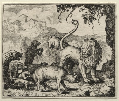 Renard le goupil : Première plainte du loup - Allart van Everdingen