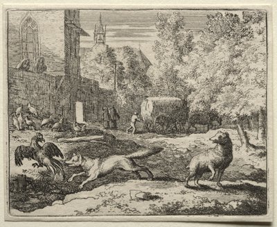 Renart le goupil : Renart chasse les poules - Allart van Everdingen