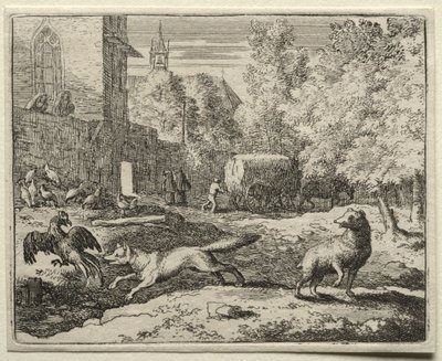 Reynard le Renard : Reynard chassant des poules - Allart van Everdingen
