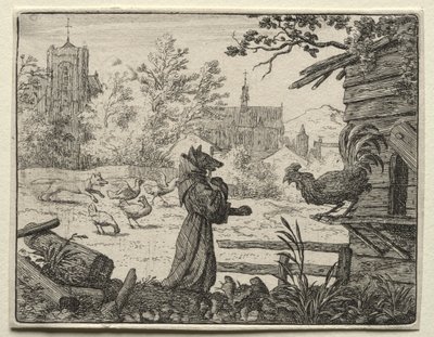 Renard le Goupil : Renard Déguisé en Moine - Allart van Everdingen