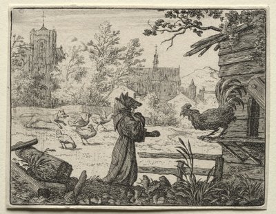 Renard le goupil déguisé en moine - Allart van Everdingen