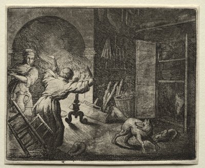 Renart le goupil : Renart vole un chapon - Allart van Everdingen