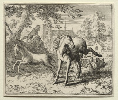 Renart le goupil : Renart trompe le loup - Allart van Everdingen