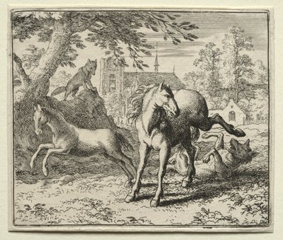 Reynard le renard : Reynard trompe le loup - Allart van Everdingen