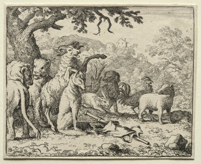 Reynard le Renard : La Bénédiction donnée à Reynard - Allart van Everdingen