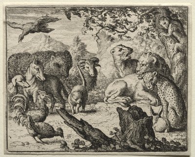 Renart le goupil : La cour du lion - Allart van Everdingen