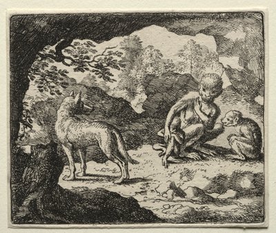 Renard le Goupil : Le Loup dans la Tanière des Singes - Allart van Everdingen