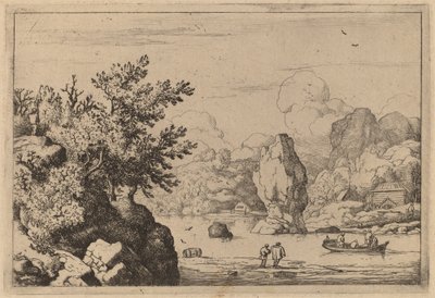 Roche au milieu d
