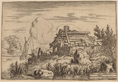 Cottage en Ruine, Entouré d