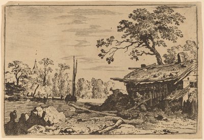 Cabane en ruine, probablement vers 1645-1656 - Allart van Everdingen