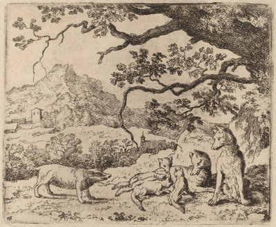 Le blaireau envoyé comme messager - Allart van Everdingen