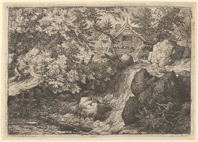 La cascade près du moulin à eau, 17ème siècle - Allart van Everdingen