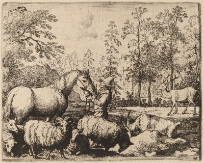 Le Cheval et le Cerf, probablement vers 1645-1656 - Allart van Everdingen