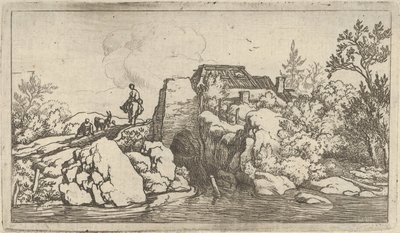 Le Cavalier sur le pont de pierre - Allart van Everdingen