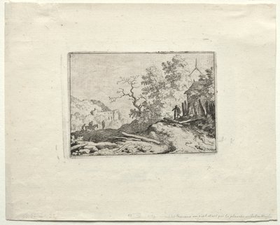 La cabane avec la clôture rustique - Allart van Everdingen