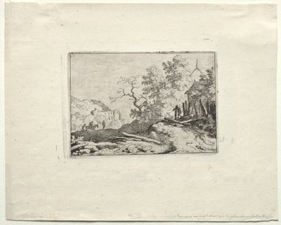 La cabane avec la clôture rustique - Allart van Everdingen