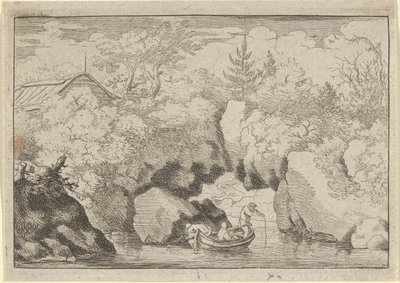La barque près du rocher percé, 17e siècle - Allart van Everdingen
