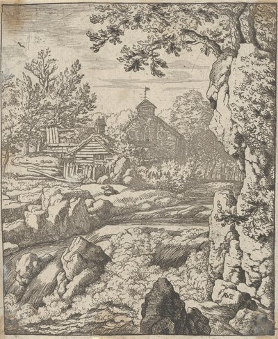 La cascade, 17e siècle - Allart van Everdingen