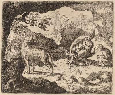 Le loup et les singes - Allart van Everdingen