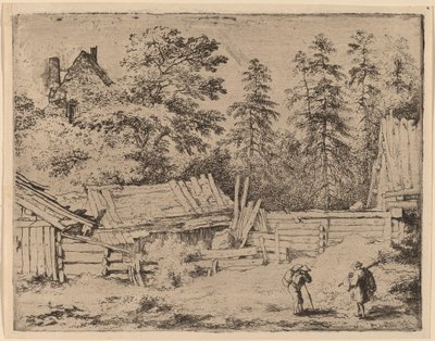 Trois cottages - Allart van Everdingen