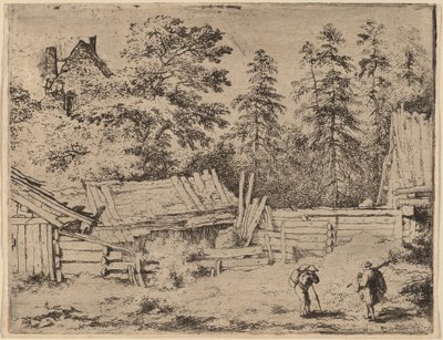 Trois cottages - Allart van Everdingen