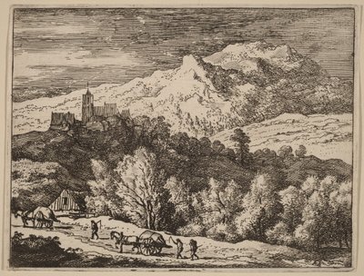 Deux charrettes - Allart van Everdingen