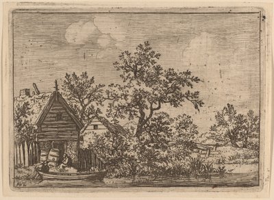 Deux tonneaux devant un cottage, probablement vers 1645-1656 - Allart van Everdingen