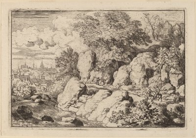 Deux cavaliers sur un chemin rocheux - Allart van Everdingen