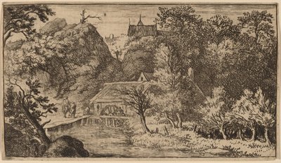 Moulin à eau au pied d