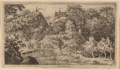 Moulin à eau au pied d