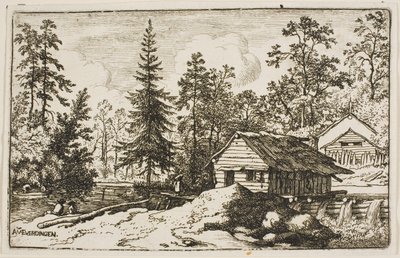 Femme regardant un skiff - Allart van Everdingen