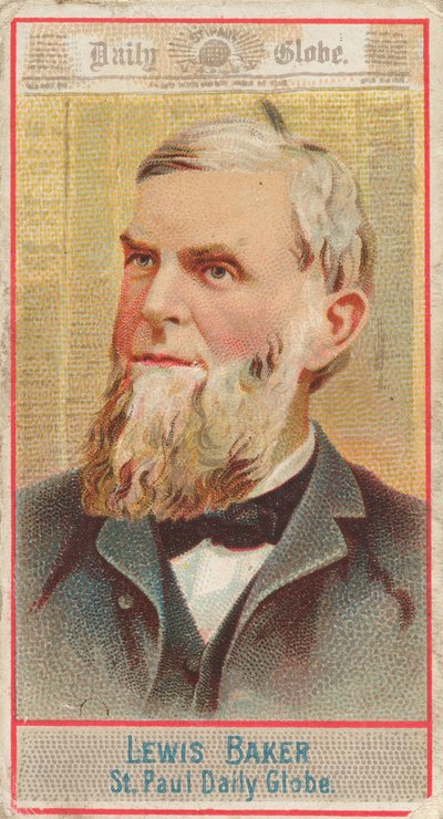 Lewis Baker, St. Paul Daily Globe, de la série American Editors N1 pour Allen & Ginte..., 1887. - Allen