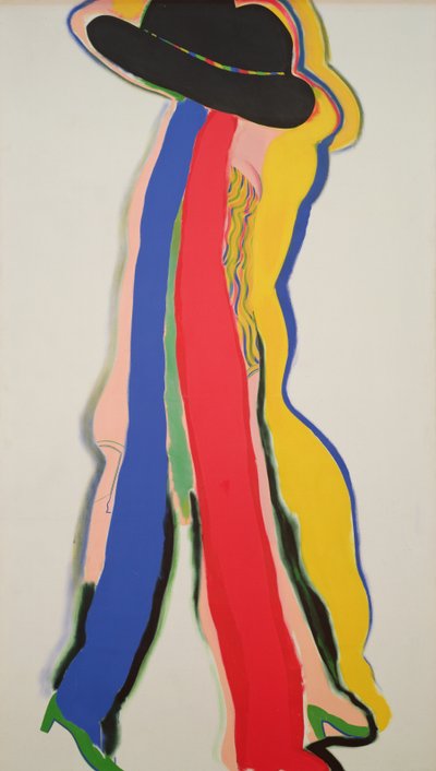 Chapeau noir, vers 1964 (huile sur toile) - Allen Jones