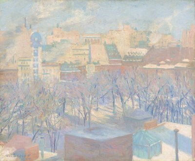 Madison Square, neige - Allen Tucker