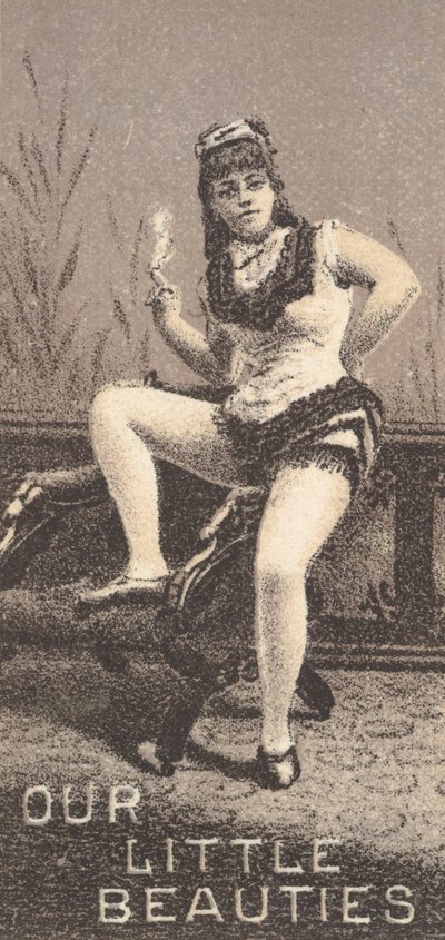De la série Actrices N57 promouvant les cigarettes Our Little Beauties pour Allen & Ginte..., 1890 - Allen and Ginter