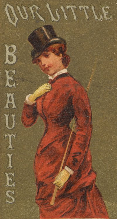 De la série Filles et Enfants N58 promouvant les cigarettes Our Little Beauties - Allen and Ginter