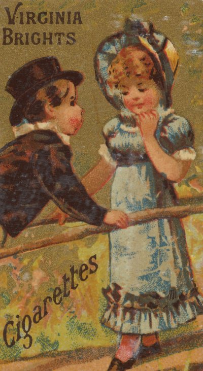 De la série Filles et Enfants N64 promouvant les cigarettes Virginia Brights pour Allen &... - Allen and Ginter