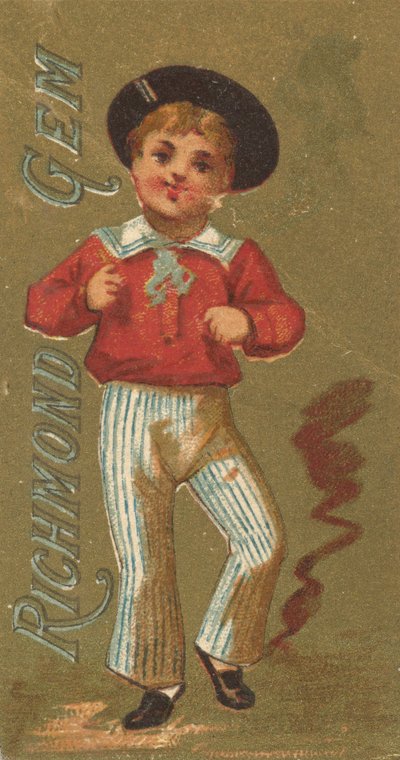 De la série Filles et Enfants N65 promouvant les cigarettes Richmond Gem pour Allen & - Allen and Ginter