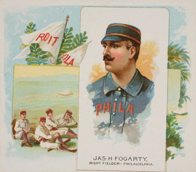 James H. Fogarty, Champ droit, Philadelphie, de Worlds Champions, Deuxième série N43..., 1888 - Allen and Ginter