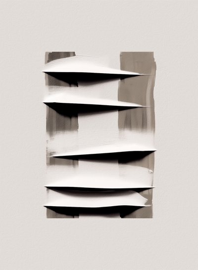 Pliures abstraites en couches - Alma