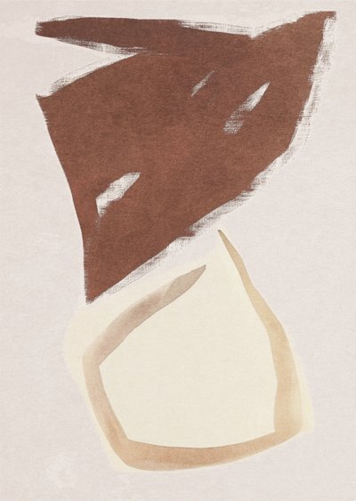 Formes abstraites aux accents terreux - Alma